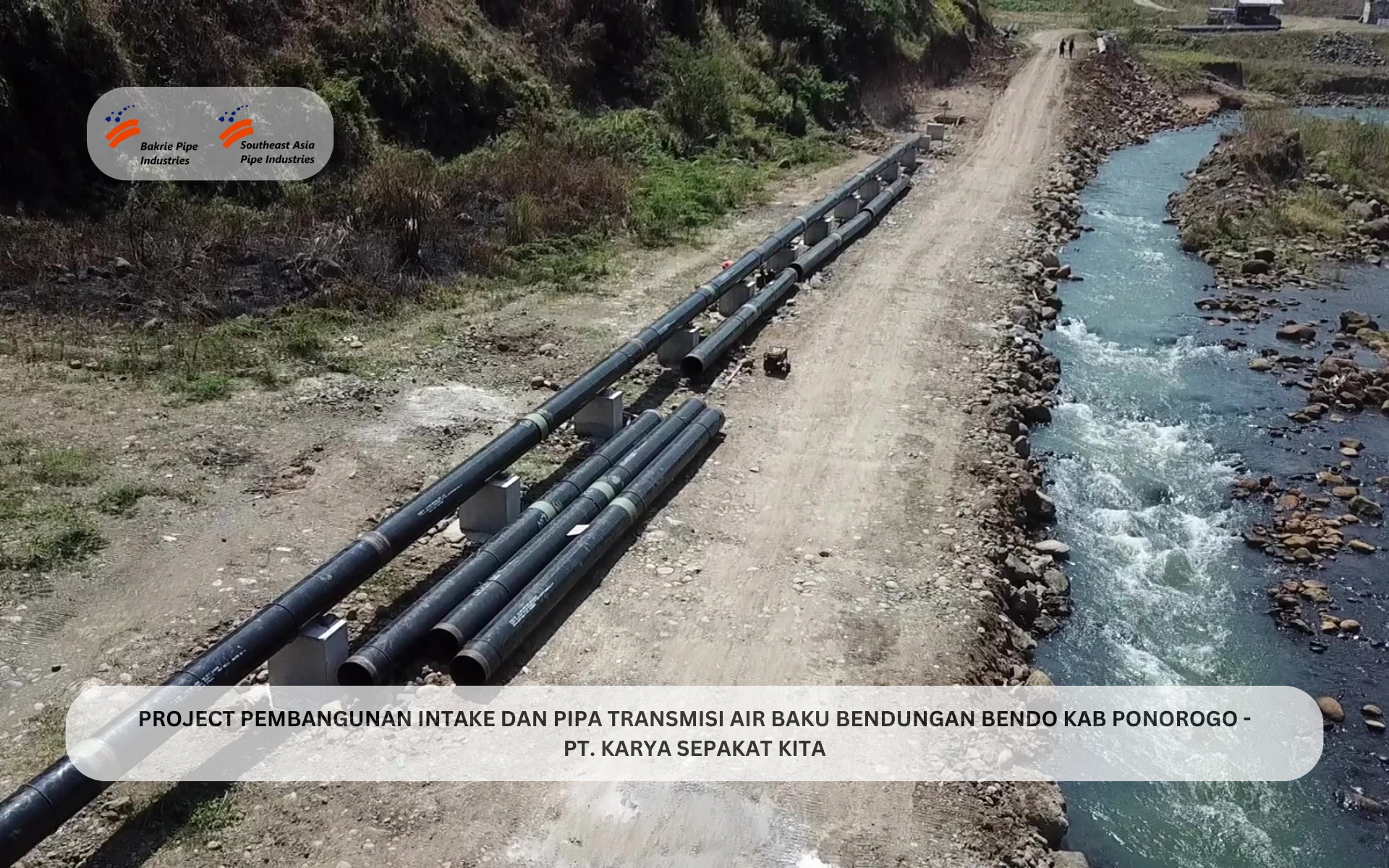 Pembangunan Intake dan Pipa Transmisi Air Baku Bendungan Bendo Kab. Ponorogo - PT. Karya Sepakat Kita image