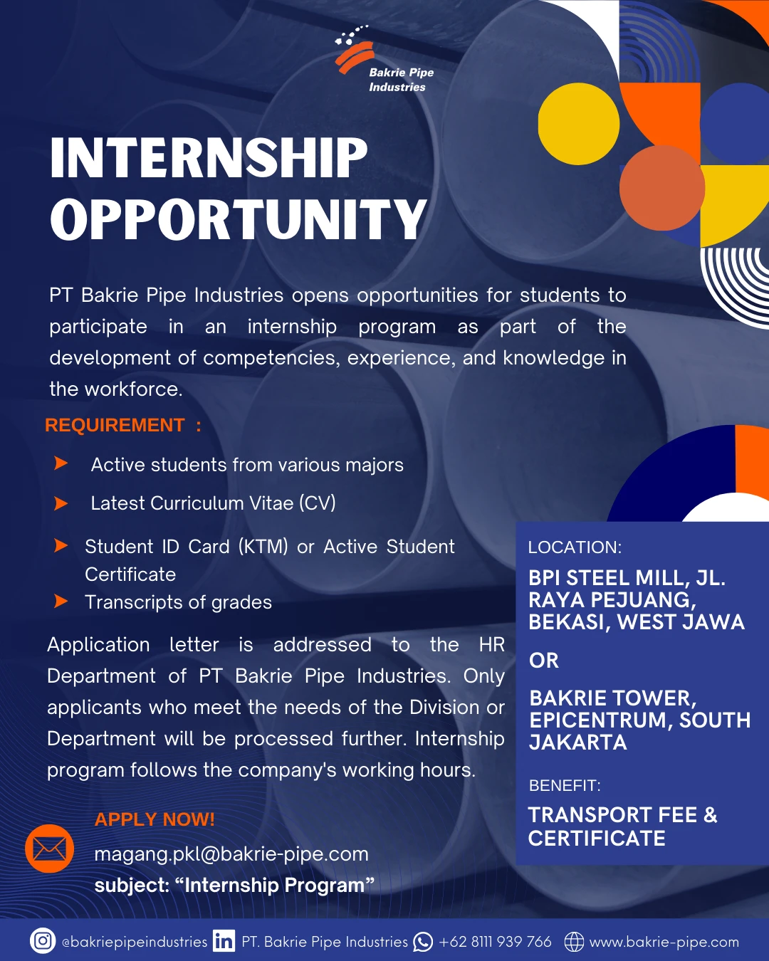 Job details page banner
