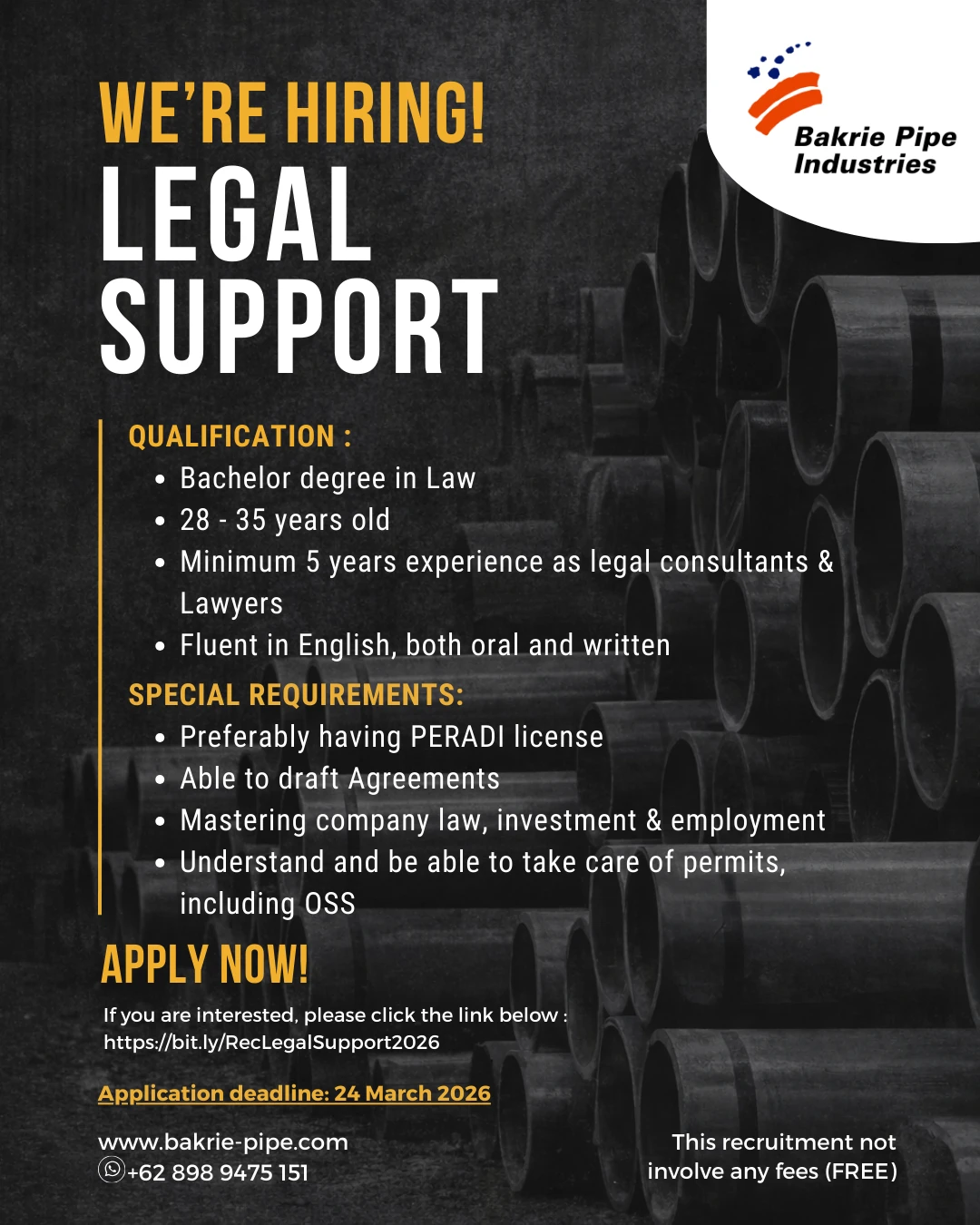 Job details page banner