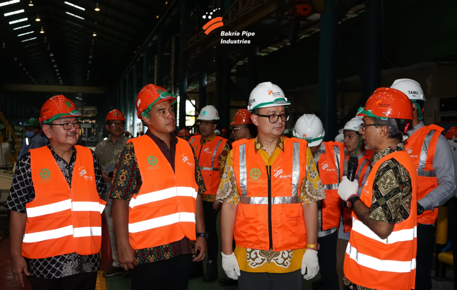 The Visit of the Deputy Minister of Trade, Mr. Dr. Jerry Sambuaga to PT Bakrie Pipe Industries