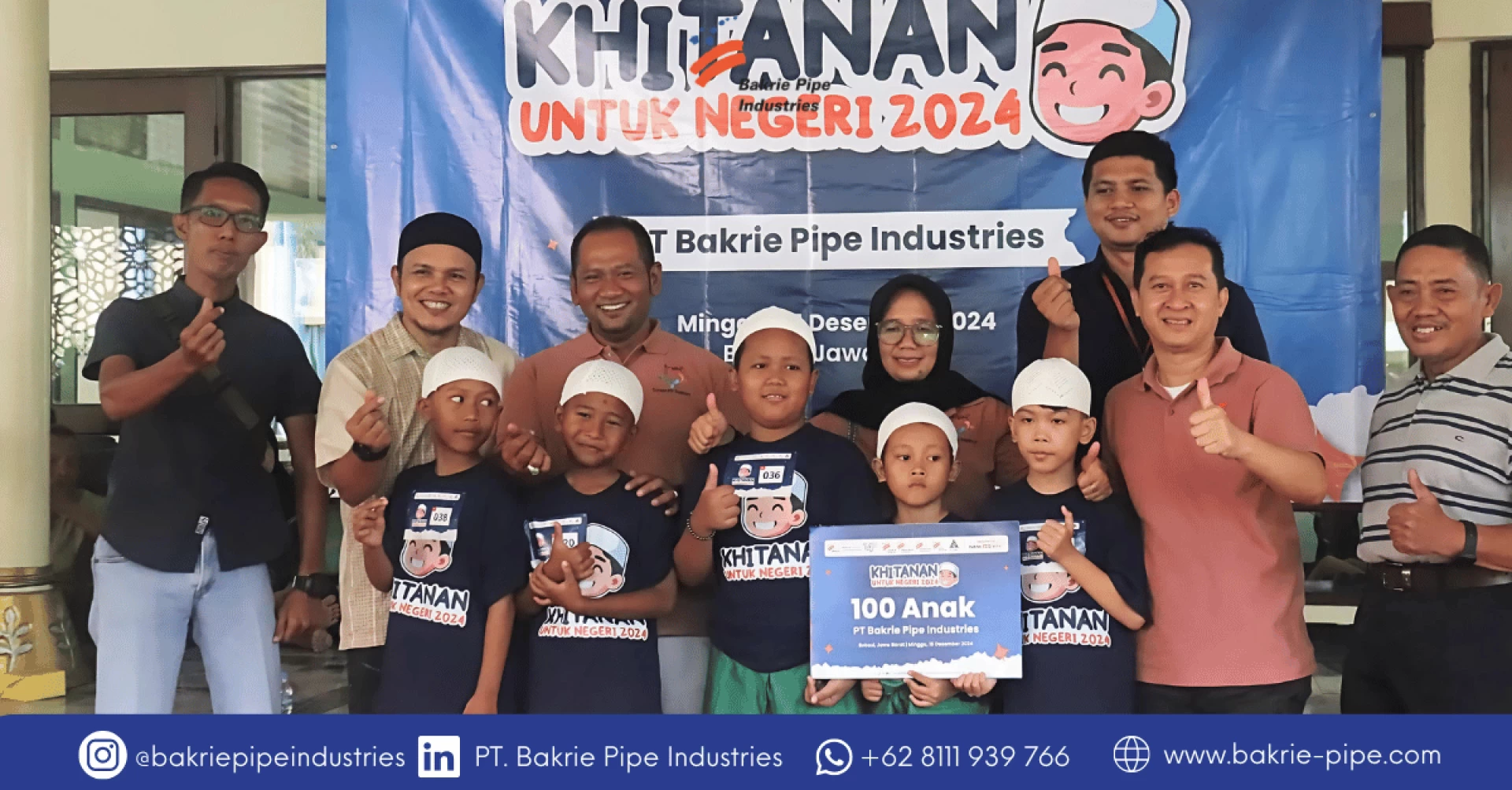 Bakrie Amanah dan BPI Sukses Gelar Khitanan Massal "Khitanan Untuk Negeri"