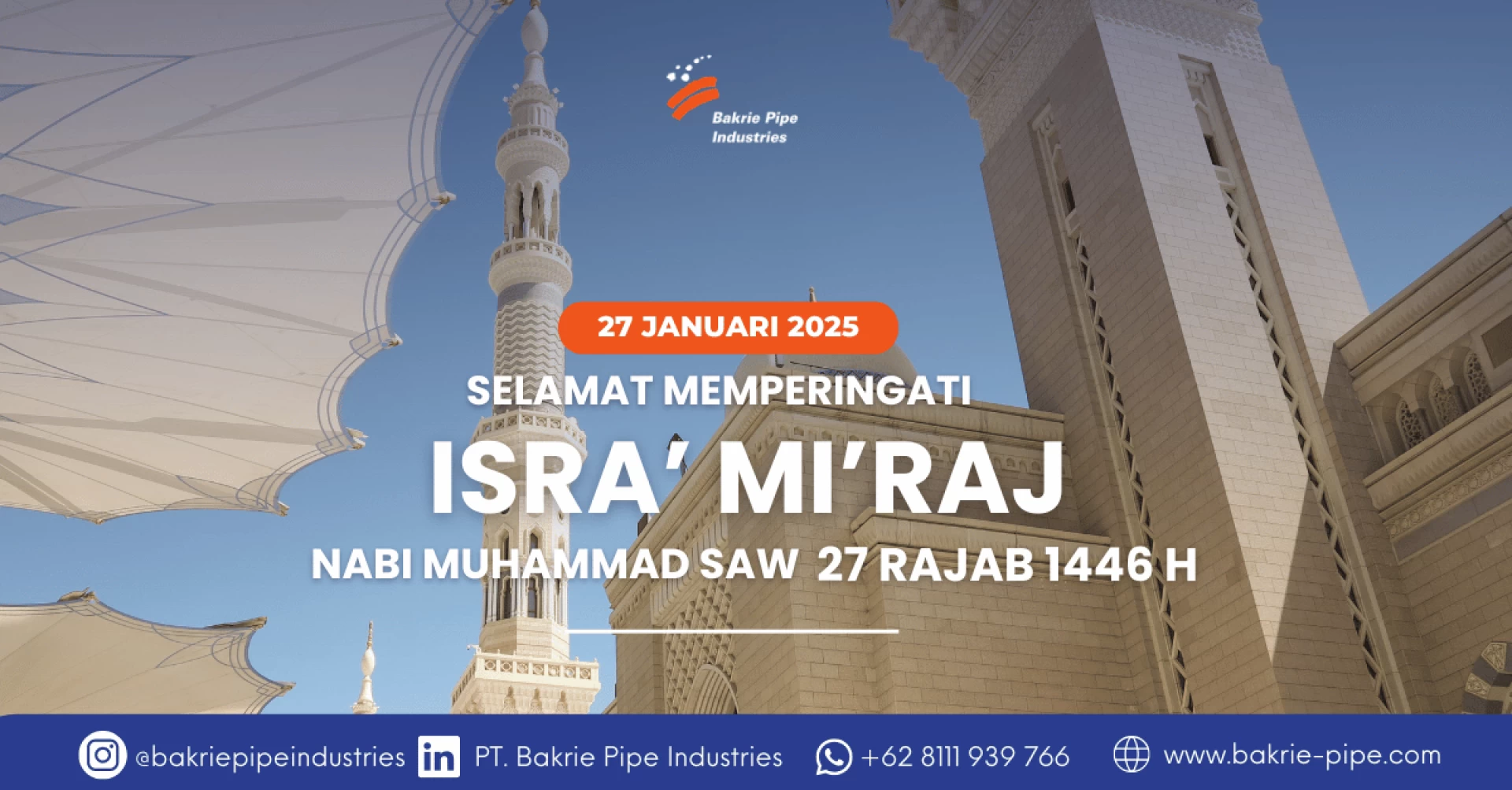 Selamat memperingati Isra Mi'raj 1446 H