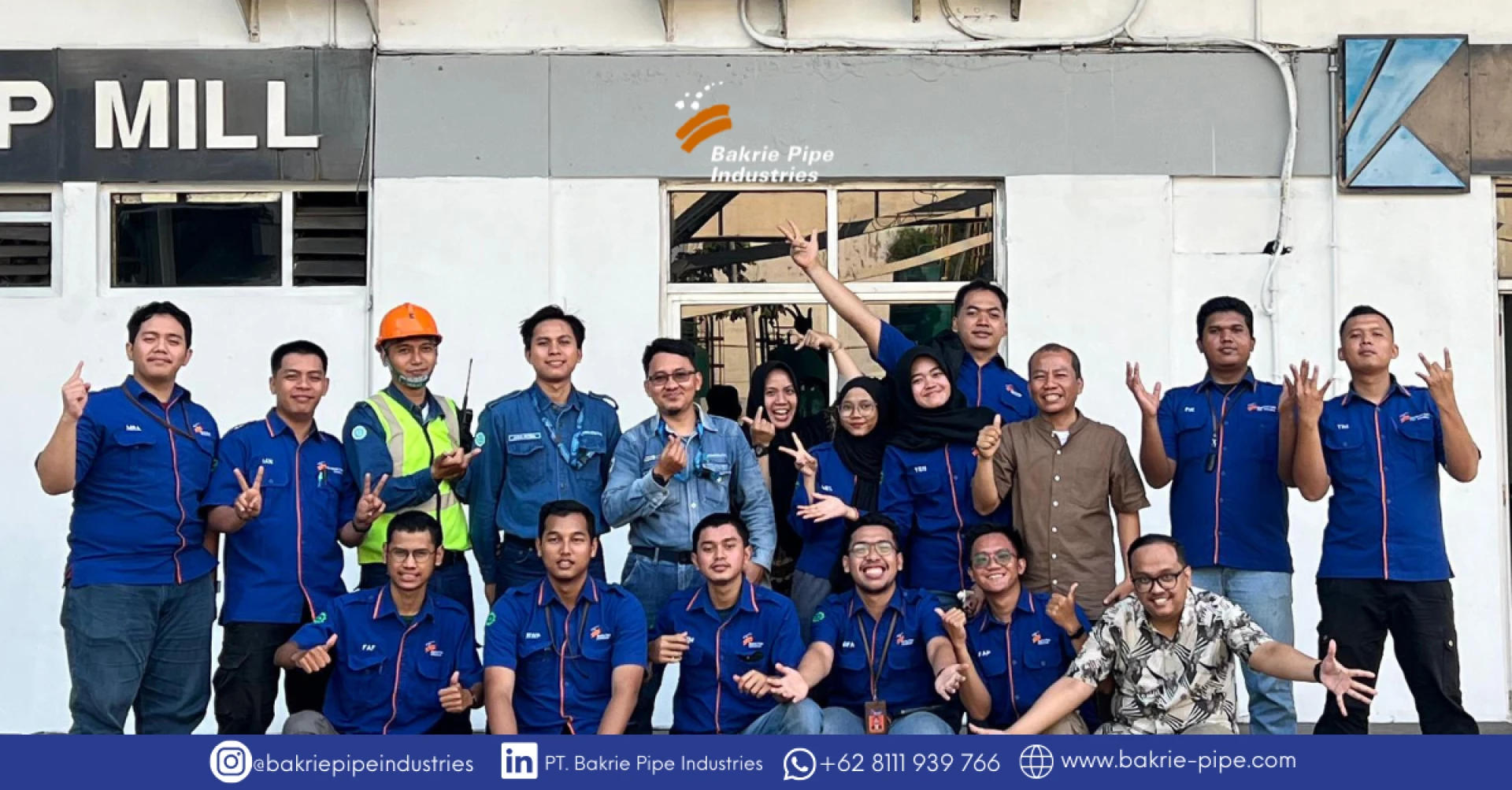 MT BMI Group XI conducted industrial visits to PT Krakatau Steel, PT Bakrie Construction, and PT Southeast Asia Pipe Industries