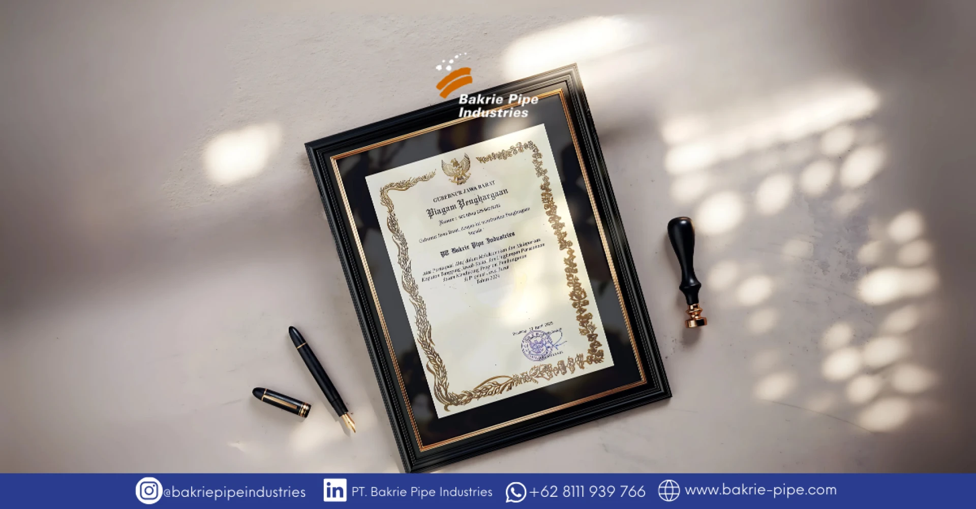 Bakrie Pipe Industries Kembali Raih Penghargaan CSR Jawa Barat 2025 Wujud Nyata Dukungan Pembangunan Daerah