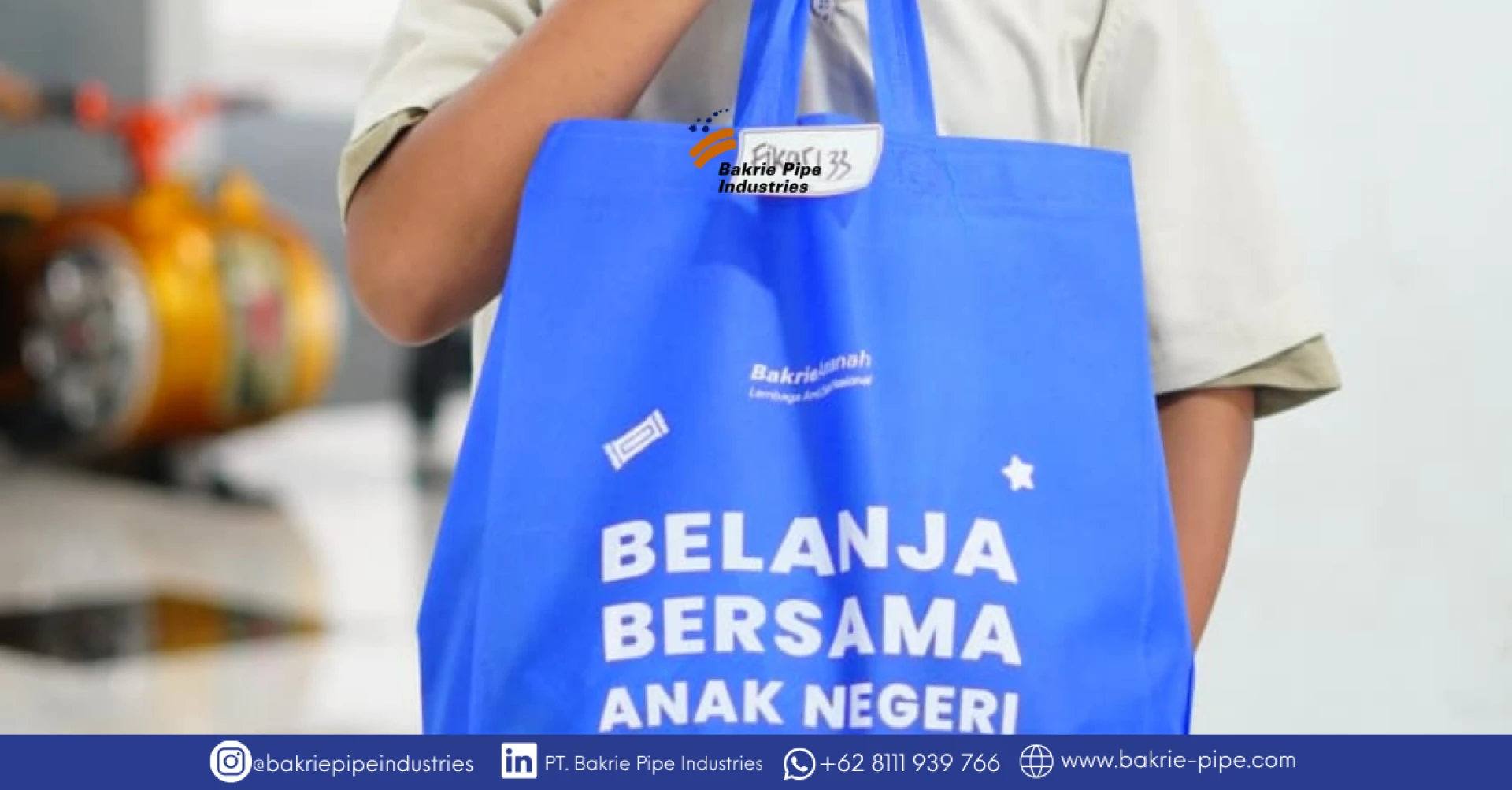 Kolaborasi PT. Bakrie Pipe Industries bersama Laznas Bakrie Amanah Belanja Bersama Anak Negeri