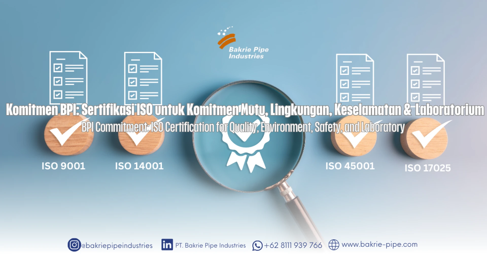 BPI Commitment: ISO Certification for Quality, Environment, Safety, and Laboratory