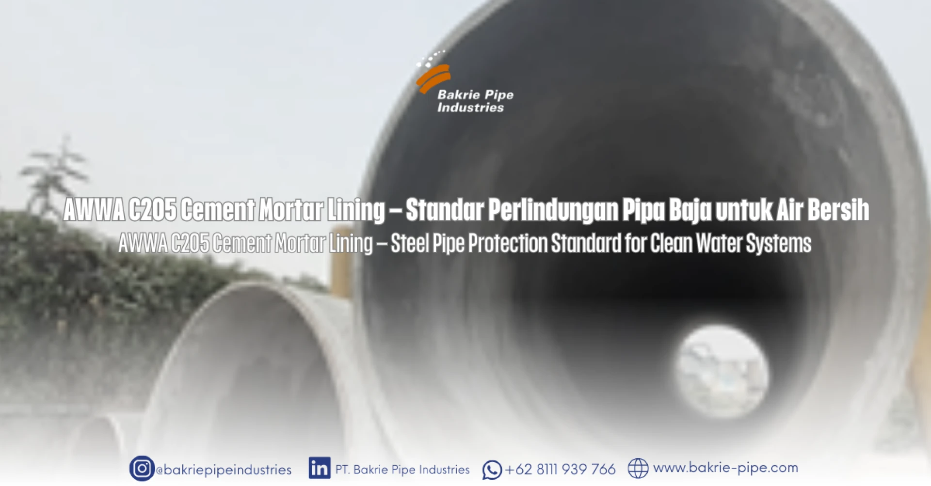 AWWA C205 Cement Mortar Lining – Steel Pipe Protection Standard for Clean Water Systems