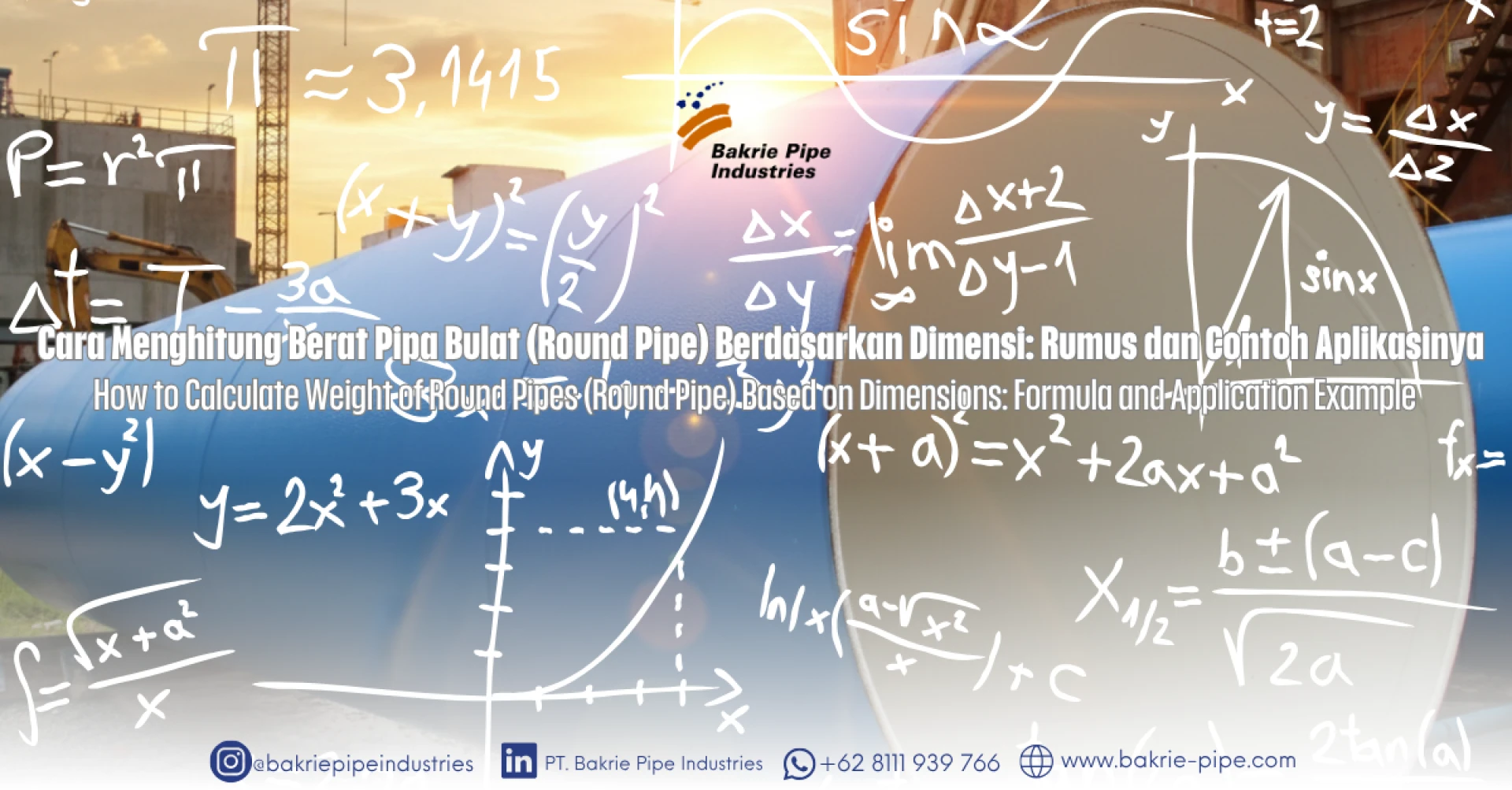 Cara Menghitung Berat Pipa Bulat (Round Pipe) Berdasarkan Dimensi: Rumus dan Contoh Aplikasinya