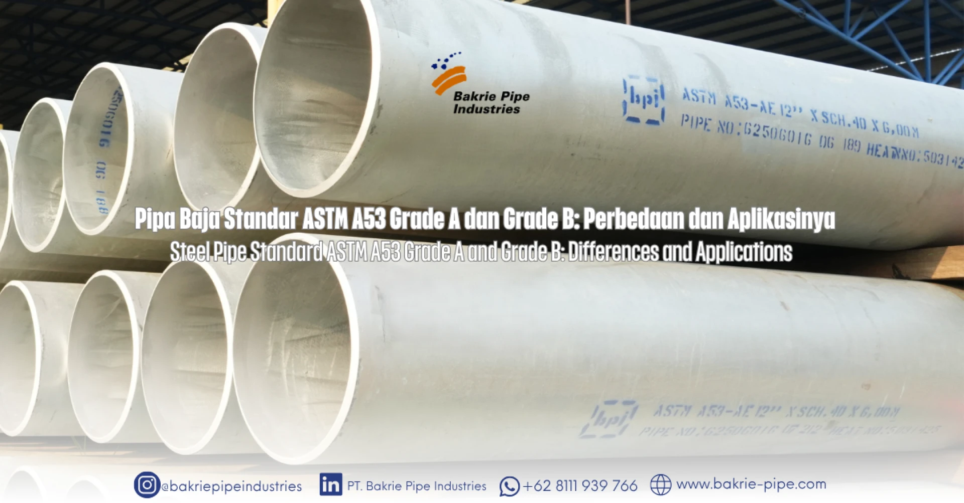 Steel Pipe Standard ASTM A53 Grade A and Grade B: Differences and Applications