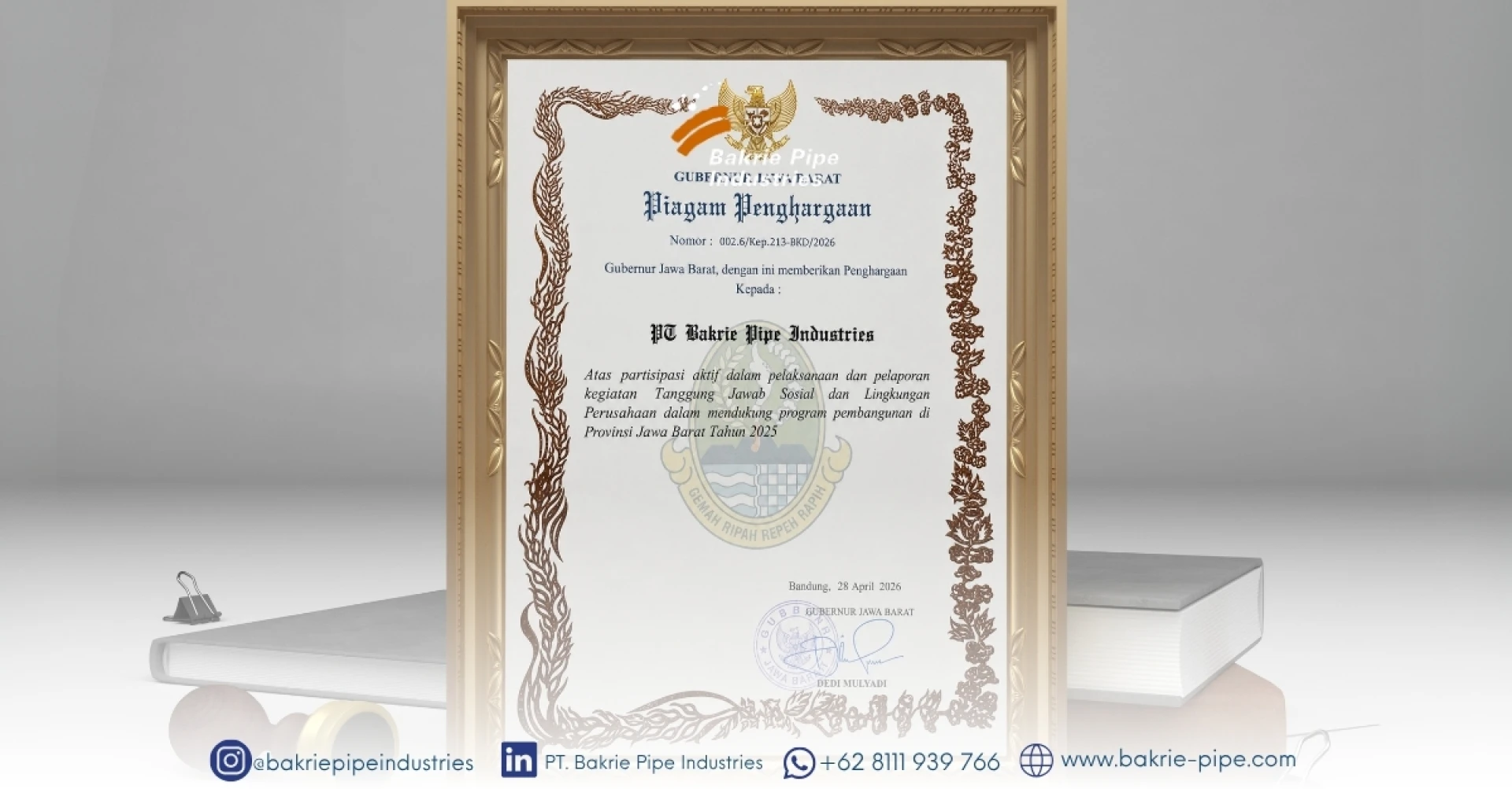 BPI Receives 2026 West Java CSR Award Again
