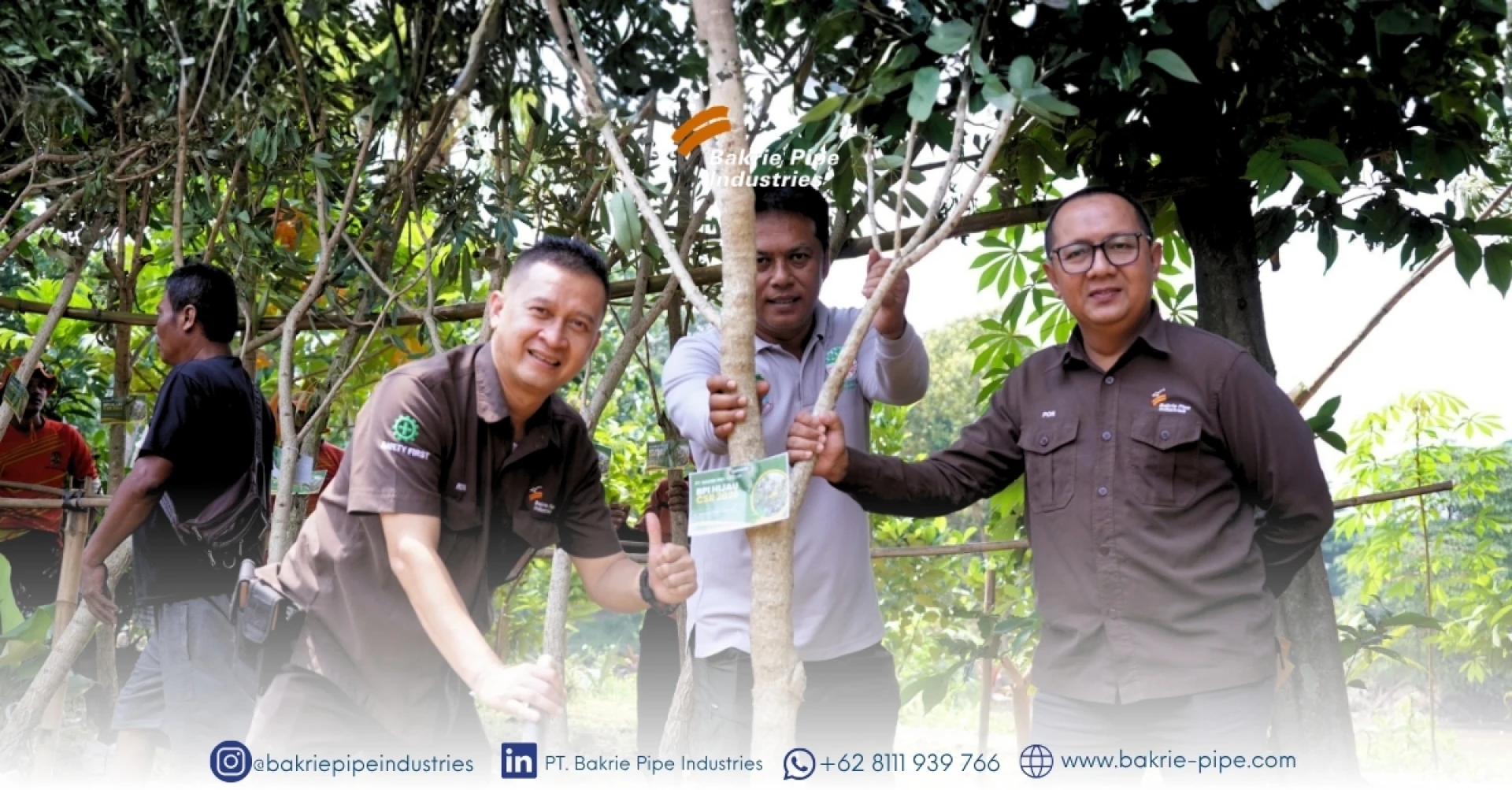 BPI Supports Bekasi City's Greening Efforts by Handing Over 20 Tabebuya Trees